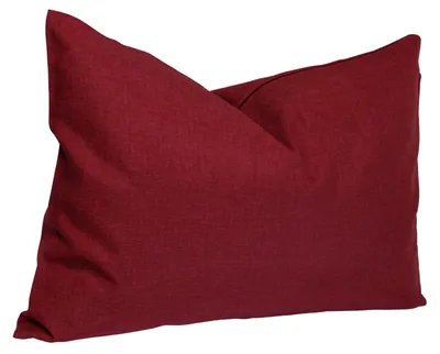 Produktbild von Kissenhülle Struktur Leinenoptik Kissenbezug  Deko Kissen ca. 60x40 cm bordeaux