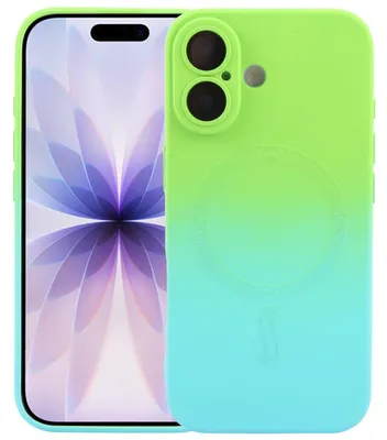 Image de Housse silicone MagSafe pour Apple iPhone 17 avec dégradé de couleurs & protection de la lentille Housse de téléphone portable