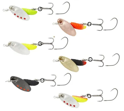 Produktbild von Savage Gear Grub Spinners - Spinner, Größe / Gewicht / Farbe:Gr. 2 / 5.8g / Silver Red Lime