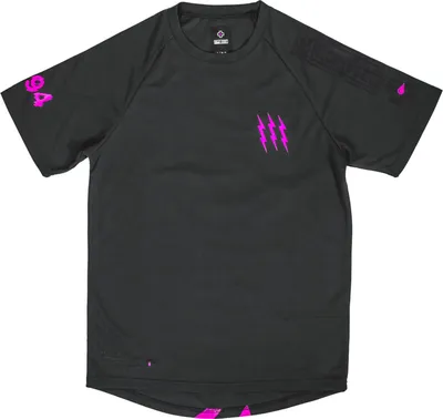 Produktbild von Muc-Off Short Sleeve Riders Jersey Gr. S Grau/Pink - Atmungsaktives Kurzarmtr...