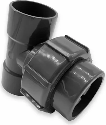 Produktbild von FlexFit T-St Ø 50 mm | Klebemuffe x Klemm x Klebemuffe