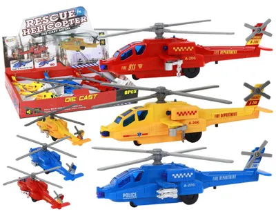 Image de Helikopter Śmigłowiec Aluminiowy Ratunkowy Z Napędem Mix Dźwięk Światła