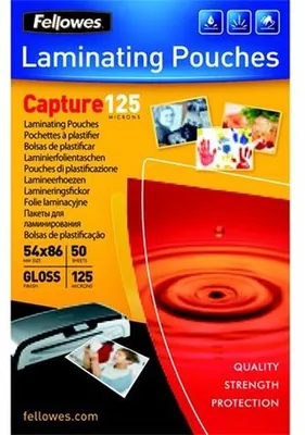 Produktbild von Fellowes 5396602, Transparent, Glänzend, 0,125 mm, 86 mm, 1 mm, 54 mm