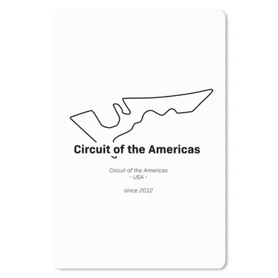 Produktbild von MuchoWow® Mauspad Mousepad Amerika - Rennstrecke - Formel 1 18x27 cm - Mousepads - Maus Mat - Pad - Mausunterlage