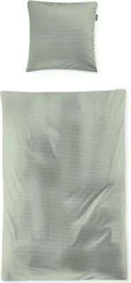 Produktbild von Irisette Mako-Satin Bettwäsche-Garnitur Tokio 8607 Farbe jade Größe 155x220+80x80