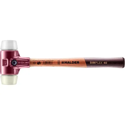 Produktbild von HALDER SIMPLEX Schonhammer Ø 40 mm Superplastik / Nylon mit Tempergussgehäuse