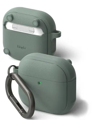Zdjęcie produktu dla Ringke Case etui AirPods 4 (antypoślizgowa karabińczyk) - szałwiowozielone