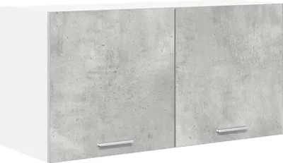 Produktbild von vidaXL Hängeschrank mit Tür Beton Grau 80 x 31 x 40 cm Holzwerkstoff