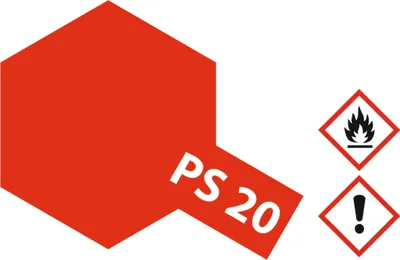 Produktbild von Tamiya PS-20 LEUCHT-ROT Sprühfarbe 100ml für Polycarbonat ( Lexanfarb