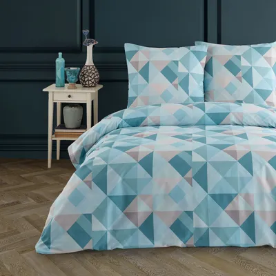 Produktbild von Buymax® Bettwäsche Bettbezug 135x200 cm, Kopfkissenbezug 80x80 cm 2 teilig Deckenbezug Set aus 100% Baumwolle Renforce mit Reissverschluss
