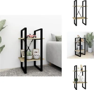 Obrázok produktu pre vidaXL Regál 2 priehradky Sonoma dub 40x30x70 cm materiál na báze dreva - Regály a knižnice