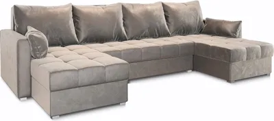 Produktbild von Masseno Ecksofa NAKO mit Schlaffunktion U-Form, Sofa mit Bettkasten, Wohnzimmersofa, Couch, Soffa, Bettsofa, Couchgarnitur- Beige, PAROS 02
