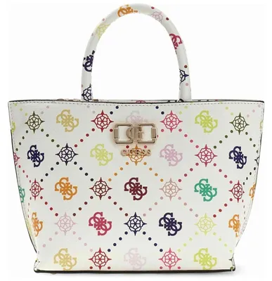 Produktbild von Guess Damen Tasche Emelie weiß multi
