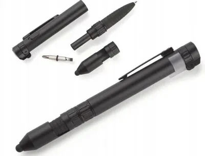 Produktbild von Blue Collection 7-in-1 Multifunktionskugelschreiber mit Touchpen & LED