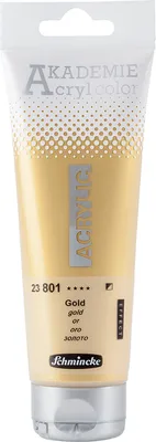 Produktbild von Schmincke 120ml AKADEMIE Acryl color Gold Acryl 23 801 012