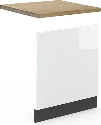 Obrázek produktu pro Přední panel Vicco Fame-Line Bílá vysoký lesk 60 cm , PD Dub, Model 46683
