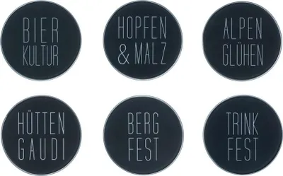 Produktbild von Räder Bergluft Untersetzer Set aus 6 Stk., D.10cm
