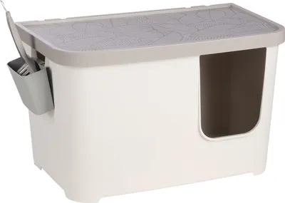 Image de Bac a litière fermé avec pelle Barik