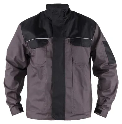 Produktbild von TMG Herren-Arbeitsjacke aus Canvas mit Cordura, abriebfest, 5XL, grau