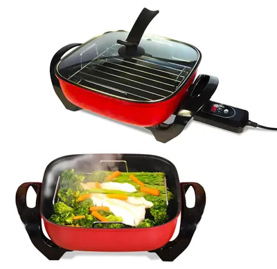 Digitale Antihaft-Pfanne 5,5 l, 1500 W, Timer, Display