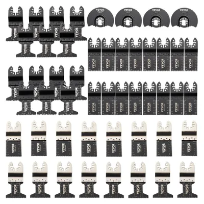 Obrázek produktu pro 50x Sada příslušenství pro oscilační pily HCS + nerezová ocel Multitool Segmentová pila 1-3/4 palce 1-3/8 palce 3-1/2 palce Sada příslušenství pro multifunkční nářadí oblíbených značek nářadí