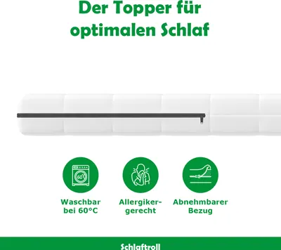 Produktbild von Kaltschaum Matratzentopper für 90 x 200 Betten