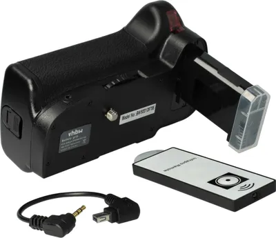 Produktbild von vhbw Batteriegriff kompatibel mit Nikon D5100, D5200, D5300 Kamera Spiegelreflexkamera DSLR, inkl. Wählrad, Kunststoff / Metall