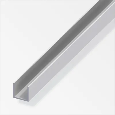 Produktbild von alfer U-Profil 2 m, 20 x 20 x 1.5 mm Aluminium eloxiert silber
