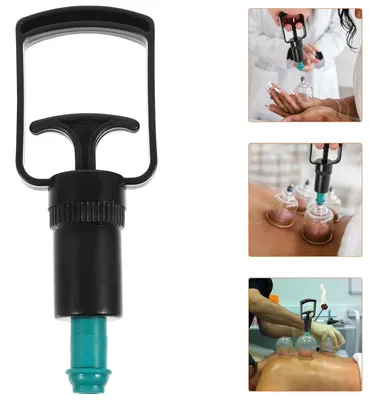 Produktbild von Vakuum Schröpfpumpe Handpumpe Saugnapf Massage Schröpfen Set Therapie Werkzeug