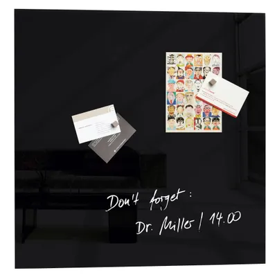 Obrázek produktu pro SIGEL skleněná magnetická tabule artverum® 48,0 x 48,0 cm černá