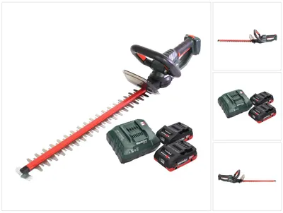 Produktbild von Metabo HS 18 LTX 55 Akku Heckenschere 18 V 53 cm + 2x Akku 4,0 Ah + Ladegerät