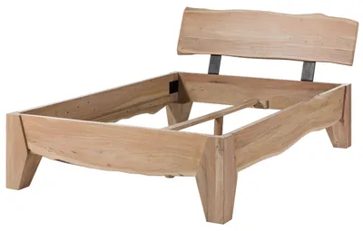 Produktbild von MASSIVMOEBEL24.DE Bett Akazie160x200 natur lackiert PURE ACACIA #313
