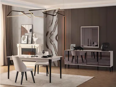 Produktbild von Esszimmertisch Esstisch Tisch Esszimmer Möbel Essecke Holz Weiß
