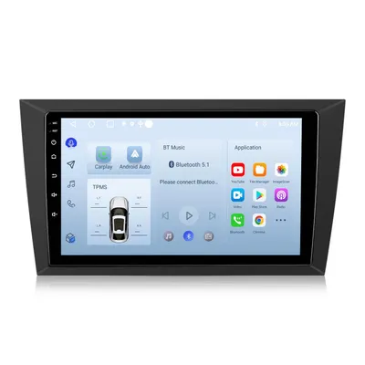 Obrázok produktu pre Android autorádio 128 GB pre VW Golf 6 2008–2012 Carplay GPS navigácia Bluetooth WiFi DSP RDS ovládanie na volante DAB+