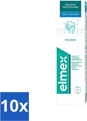 Immagine prodotto di Elmex Dentifricio Sensitive Professional Sbiancante Delicato 75 ml - Confezione risparmio - 10 pezzi