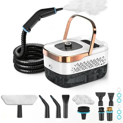 Produktbild von Dampfreiniger - Hand-Dampfreiniger - Hochtemperaturdampf - 4 bar Dampfdruck - 1600 ml Wassertank - 1500 W - 15 Sek. Aufheizzeit - Weiß