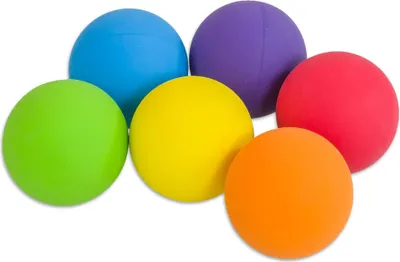 Produktbild von Betzold Sport, Gummibälle, 6er Set, Bälle mit Softtouchoberfläche, Jonglieren