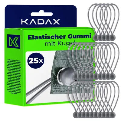 Image de KADAX Support de bâche, Tendeur de bâche résistant aux intempéries, Caoutchouc de bâche, Elingues d'extension