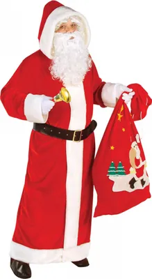 Produktbild von Weihnachtsmann Deluxe Kostüm mit Mantel Größe: XXL
