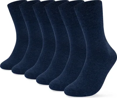 Produktbild von Gesundheitssocken 6 Paar Herren & Damen Socken ohne Gummi und ohne Naht Diabetiker geeignet - 26809 Jeans 43-46