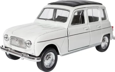 Produktbild von RENAULT 4 R4 Quatrelle mit Rückzug Modellauto Welly Metall Modell Auto Spielzeugauto Spielzeug Kinder Geschenk 55 (Weiss)