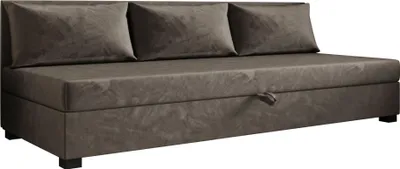 Obrázok produktu pre Pilloline box spring posteľ ILIA BIZ 80x195 kompletný set s matracom Bonell, čalúnená posteľ so zásuvkami - tmavohnedá, MONOLITH 15