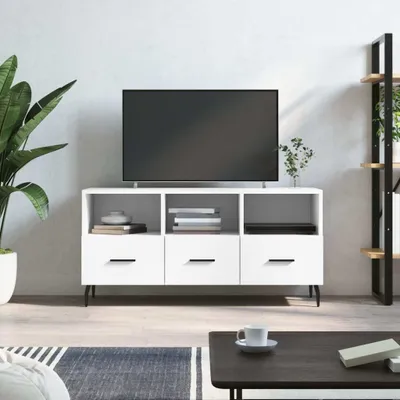 Produktbild von [Home] TV-Schrank Weiß 102x36x50 cm Holzwerkstoff , Neue Mode 2024 im häuslichen Leben