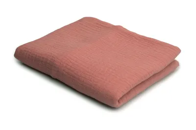 Produktbild von Baumwoll Musselin Stoff Double Gauze, Doppelgaze, Dunkles Schmutzrosa 50 x 130 cm