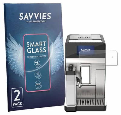 Produktbild von 2x Savvies Schutzglas Folie für DeLonghi Eletta Ultra 2026 9H Panzer Schutzfolie Glas Displayschutz klar transparent