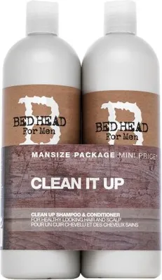 Produktbild von Tigi Bed Head B for Men Clean Up Shampoo & Conditioner Shampoo und Conditioner zur täglichen Benutzung 750 ml + 750 ml
