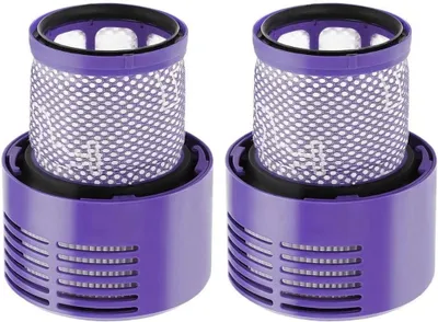 Produktbild von V12 Filter für Dyson 2 Stück Ersatzfilter für Dyson V12 Detect Slim Absolute Extra Staubsauger Waschbar V12 Ersatzteile Hepa Filter Zubehör für Dyson Ersetzen # 971517-01