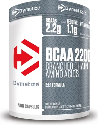 Produktbild von DYMATIZE BCAA 2200 Kapseln Essentielle Aminosäuren L-Leucin L-Valin 400 Stück
