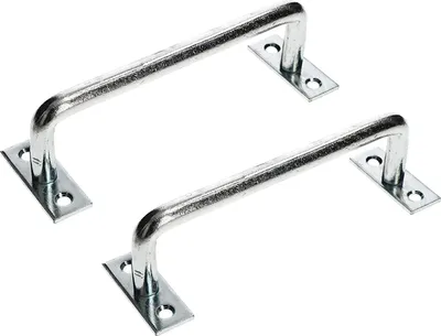 Produktbild von KOTARBAU® 2er Set Türgriff 160x12mm Verzinkt Universal Türklinke Handgriff Torgriff Stahltürzug Haltegriff Griff Türbeschlag Torbeschlag Schiebetür Möbelgriffa
