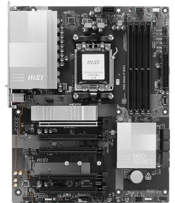 Produktbild von MSI PRO B840-P WIFI, AMD, Sockel AM5, AMD Ryzen 7000 Series, AMD Ryzen 8000 Series, AMD Ryzen 9000 Series, Sockel AM5, 256 GB, DDR5-SDRAM